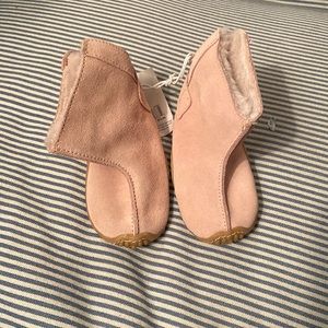 Light Pink Suede Cherokee Baby Boots size 4